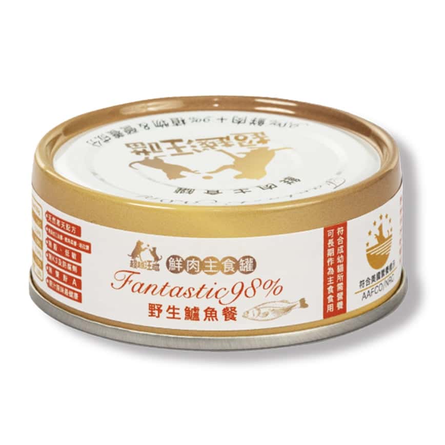 超越汪喵 98%鮮肉主食罐 野生鱸魚餐 80g (BP0004) (圖片2)