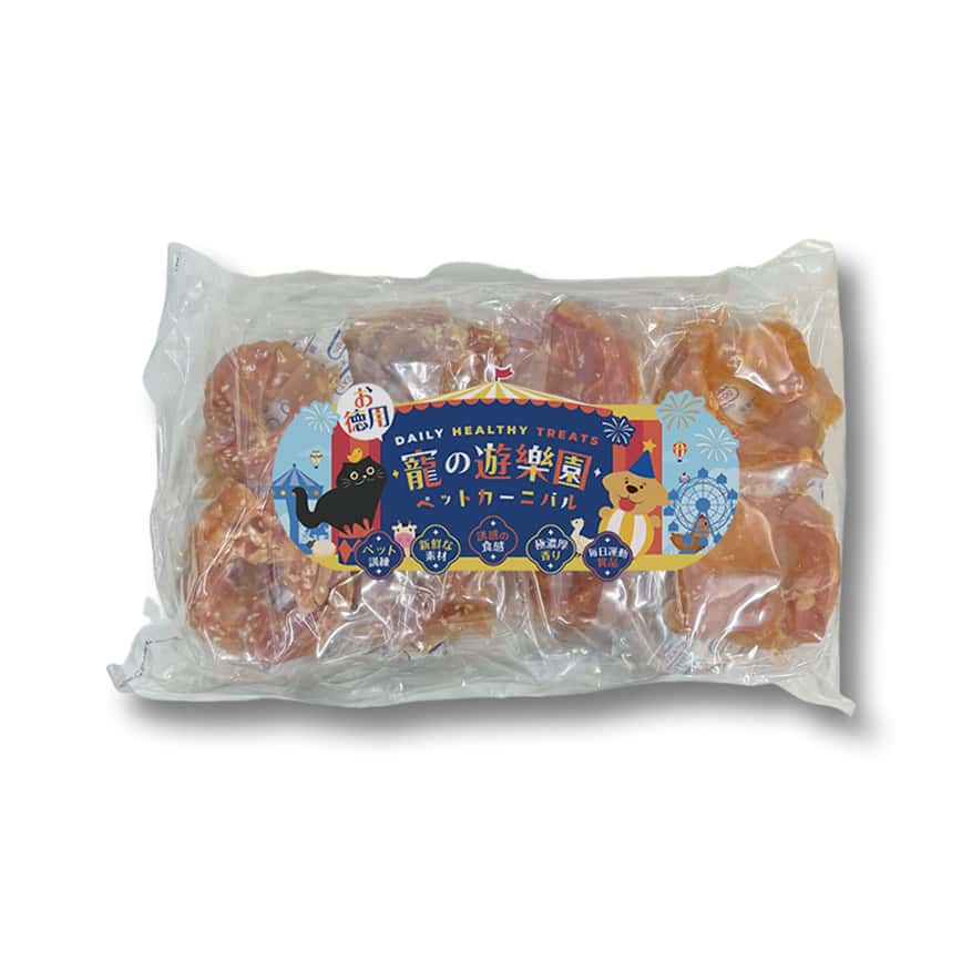 寵之遊樂園 狗零食 訓犬小食 風乾芝麻雞肉圈 大包裝 1袋8包 (圖片2)