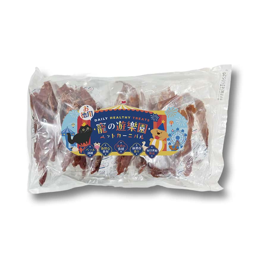 寵之遊樂園 狗零食 訓犬小食 風乾厚切鴨胸肉 大包裝 1袋8包 (圖片2)