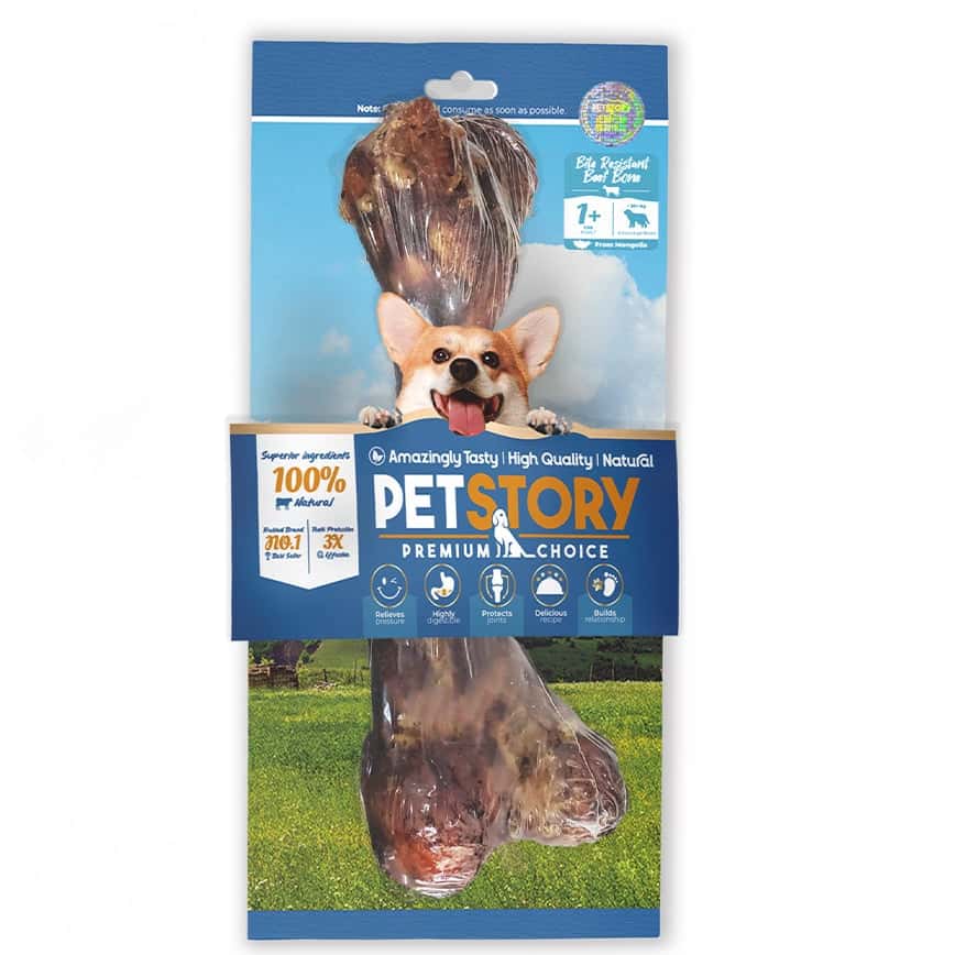 Pet Story 狗零食 訓犬小食 狗狗潔齒磨牙骨 香酥牛骨 1支 (圖片2)