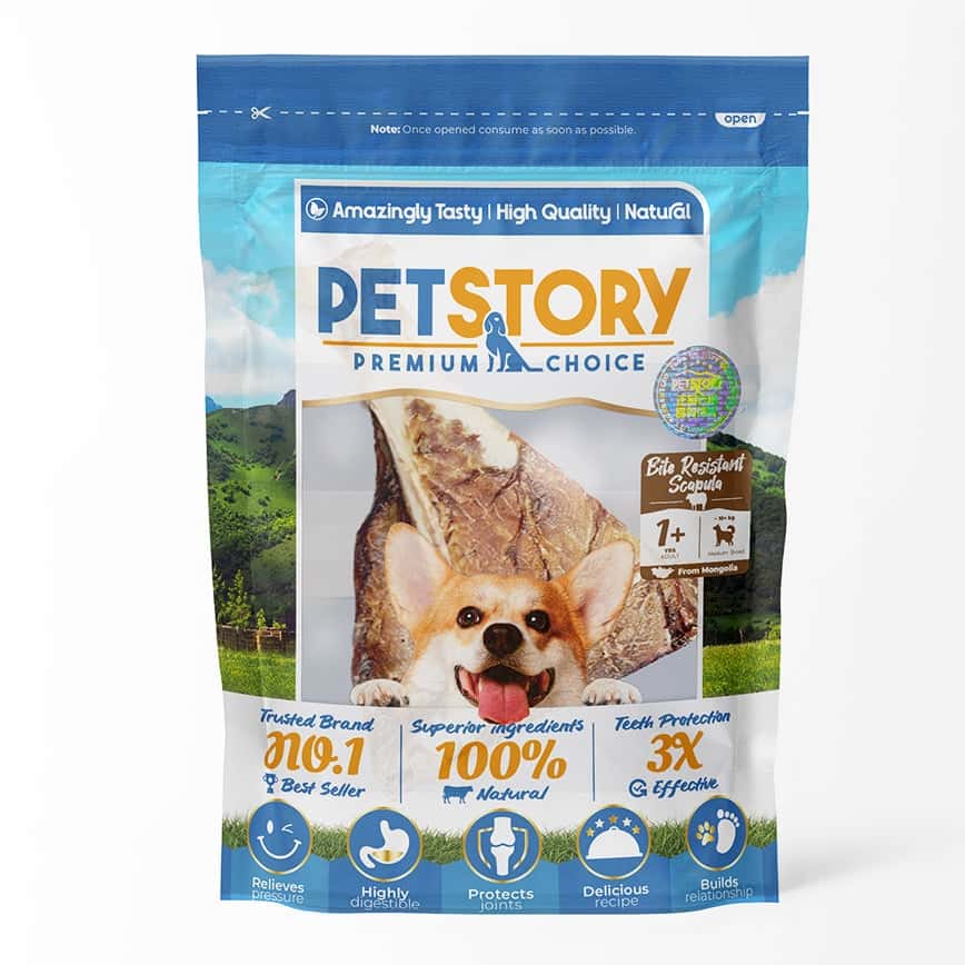 Pet Story 嚴選零食 狗零食 潔齒磨牙骨 烘乾羊扇骨 1支 (圖片2)