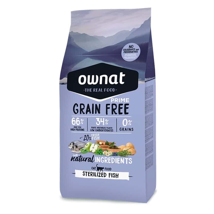 ownat 全齡貓糧 混合⿂類與⾁類 已絕育, 體重管理配⽅ 1kg (31460) (圖片2)