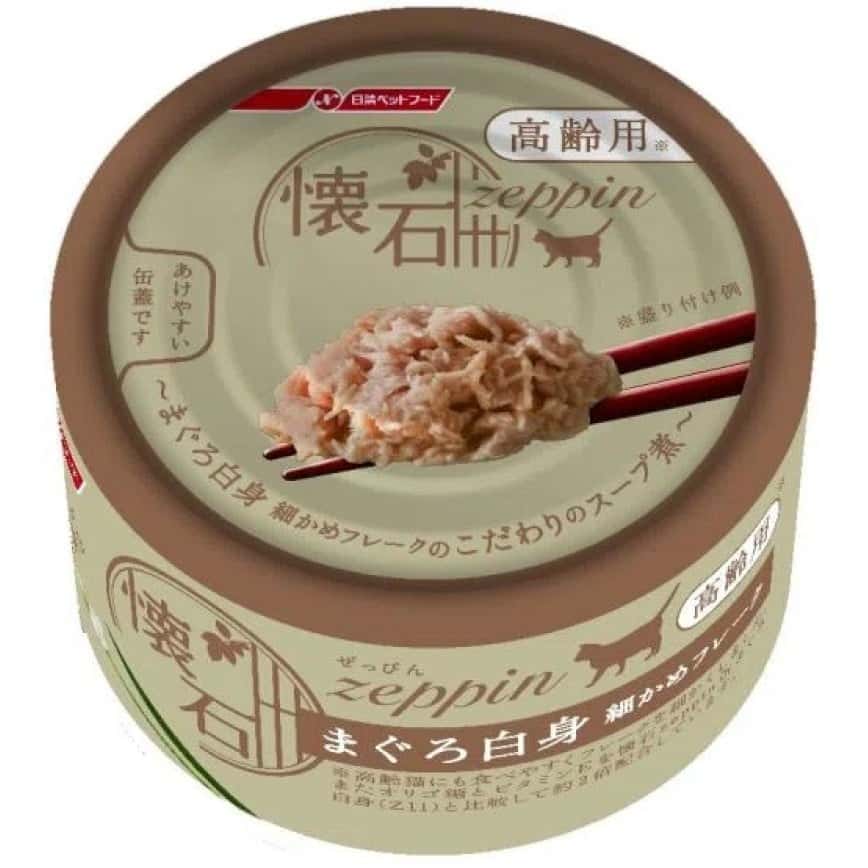 日清 貓罐頭 懷石絕品 高齡貓 細切白肉吞拿魚 80g (NP-Z18) (圖片2)