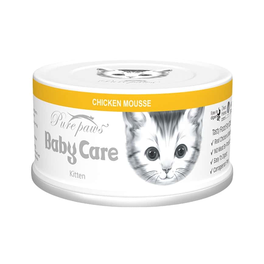 Pure paws 幼貓慕斯罐頭 雞+牛磺酸 80g (PPM02) (圖片2)