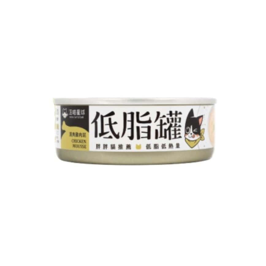 汪喵星球 貓罐頭 DogCatStar 貓咪低脂無膠主食罐 清爽雞肉泥 80g (FM254) (圖片2)