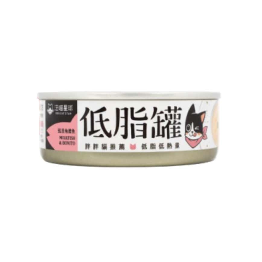 汪喵星球 貓罐頭 DogCatStar 貓咪低脂無膠主食罐 虱目魚鰹魚 80g (FM255) (圖片2)