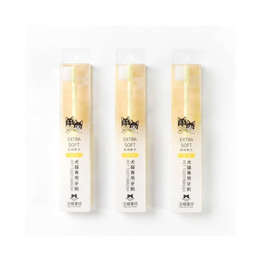 汪喵星球 DogCatStar 犬貓專用牙刷 細軟毛 一般平頭款 單支裝 (顏色隨機) (GC808) (圖片2)