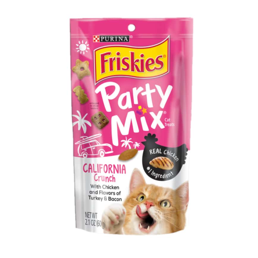 Friskies喜躍 Party Mix Crunch 貓零食 貓脆餅 雞肉+火雞+煙肉 6oz (12368584) (圖片2)