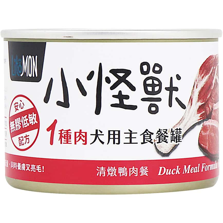 怪獸部落 1&2種肉狗主食罐 純鴨肉 165g (A022) (圖片2)