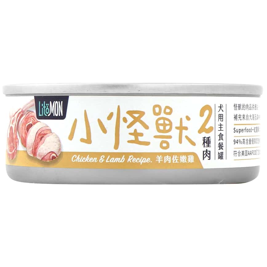 怪獸部落 1&2種肉狗主食罐 羊肉佐嫩雞 82g (A020) (圖片2)
