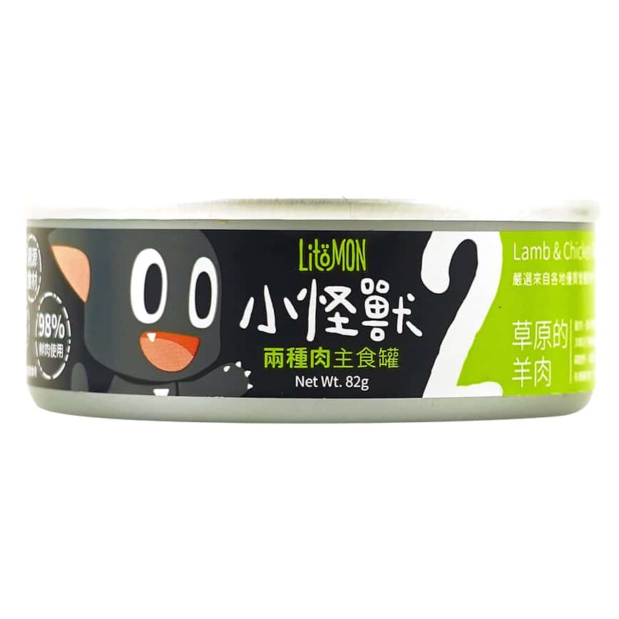 怪獸部落 2種肉貓主食罐 草原羊肉 82g (A004) (圖片2)