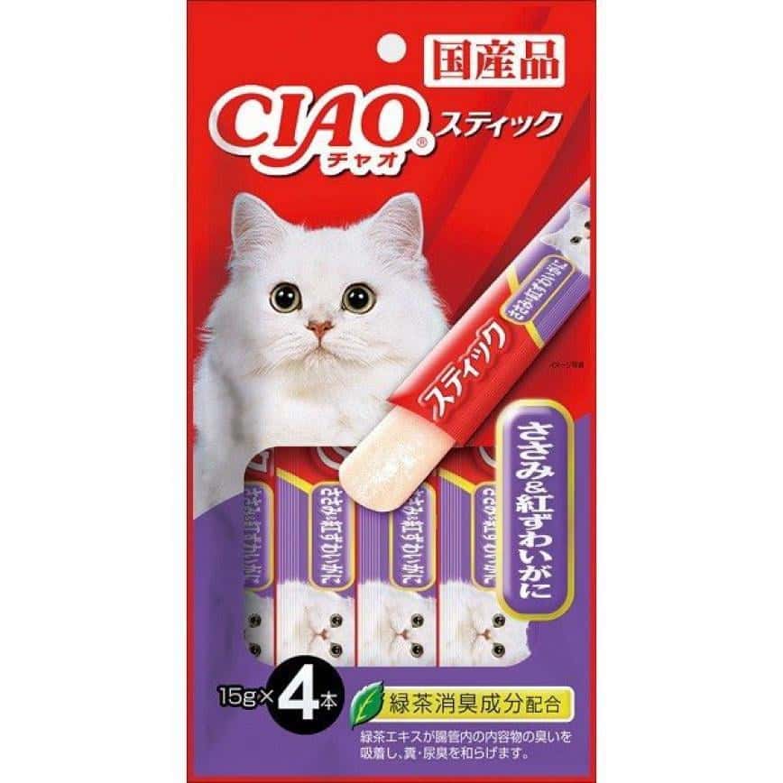 CIAO 貓零食 日本啫喱果凍棒 ささみ&紅ずわいがに 雞肉女王蟹味 60g (紫令) (4SC-85) (TSC-124) (圖片2)