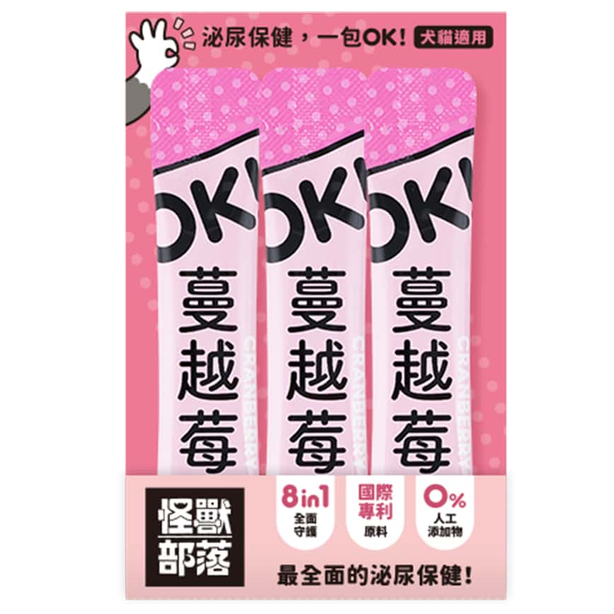 怪獸部落 益生菌 貓狗保健品 OK!蔓越莓 1.5g x 3包 (E612) (圖片2)