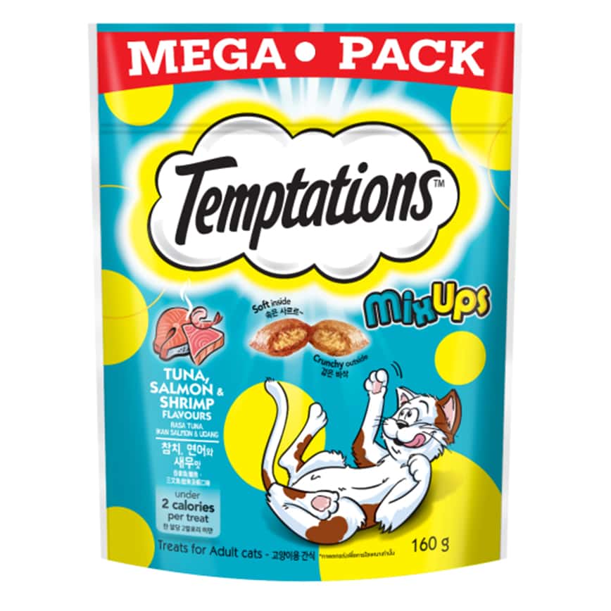 Temptations 三重奏貓零食 吞拿魚+三文魚及蝦 160g (10250092) (圖片2)