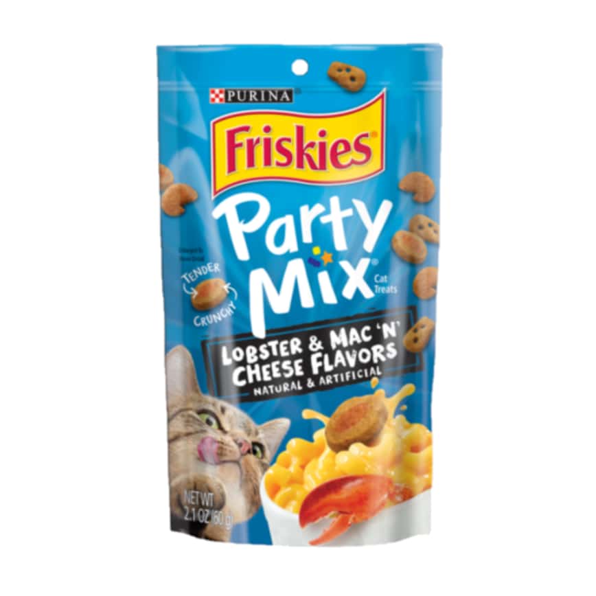 Friskies喜躍 Party Mix Crunch 貓零食 貓脆餅 龍蝦+芝士通粉 6oz (12364987) (圖片2)