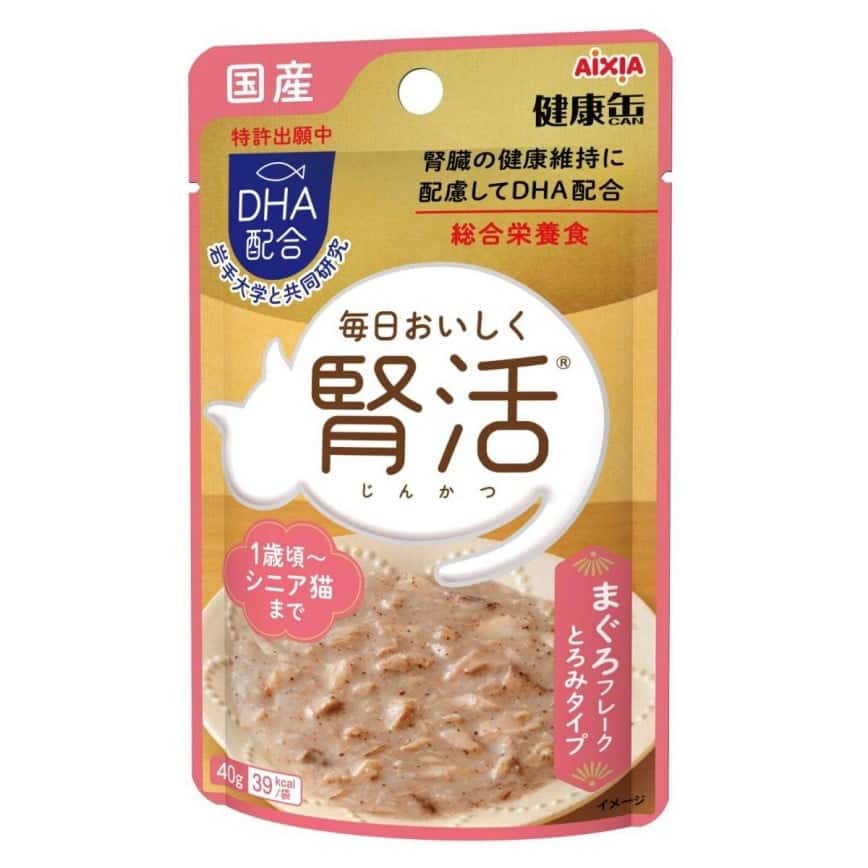 AIXIA 愛喜雅 貓濕糧 健康罐 腎活 吞拿魚肉碎 40g (KJ-3) (圖片2)