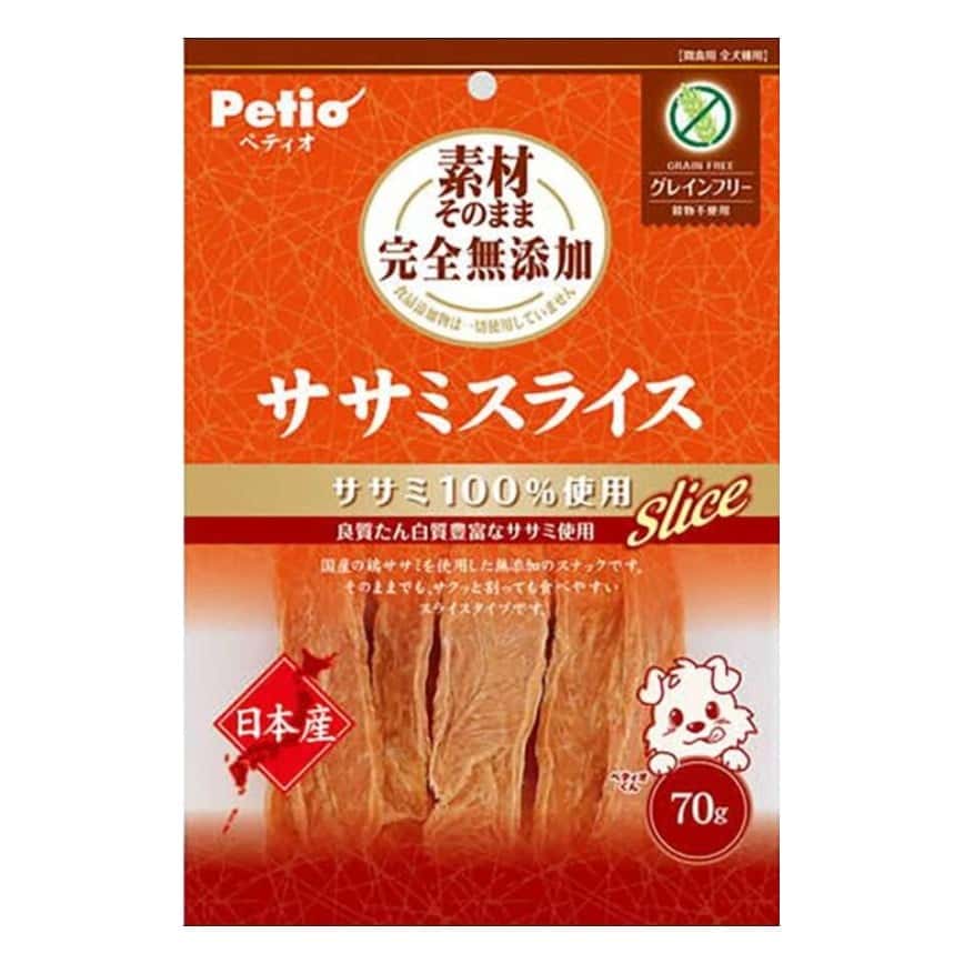 Petio 狗零食 日本產無添加 日本產風乾純雞柳肉片 70g (90503111) (圖片2)