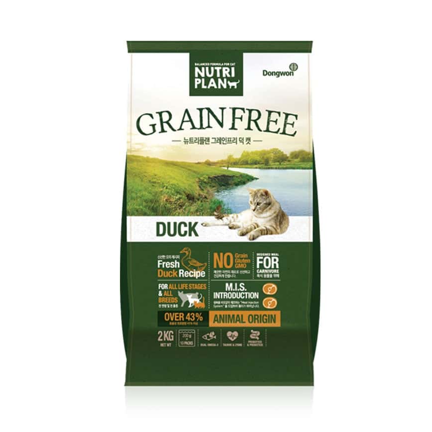 Nutriplan 貓糧 營養企劃 韓國無穀物低敏配方 鴨肉 2kg (圖片2)