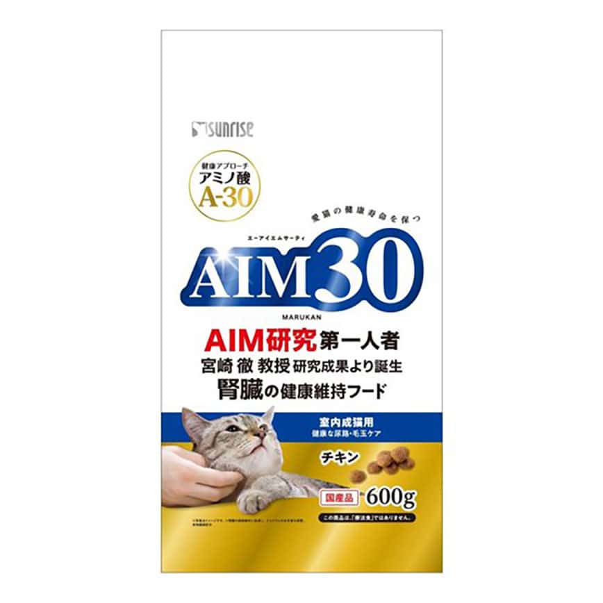 SUNRISE AIM30 貓糧 日本腎臟保健貓乾糧 室內成貓 雞肉味 600g (SAI-001) (圖片2)