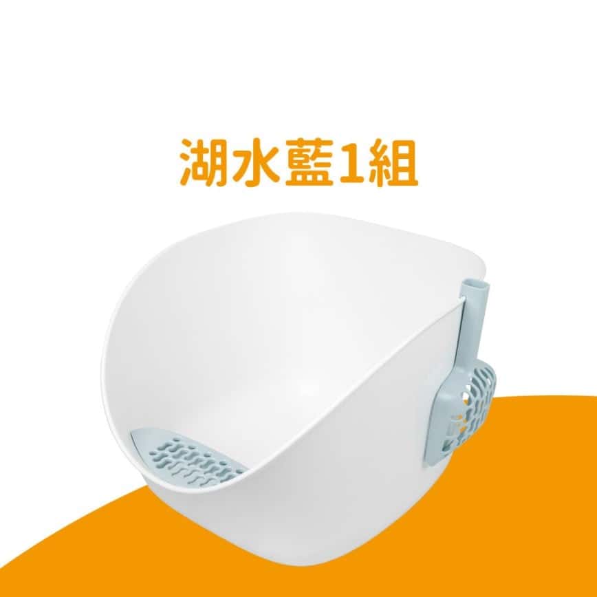 汪喵星球 DogCatStar 專利小白鯨砂盆 湖水藍 (49.5*41.5*35cm) (GC888) (圖片2)