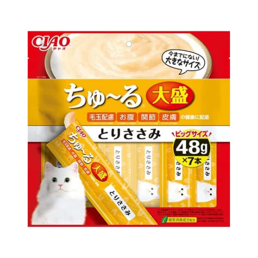 CIAO 肉泥 貓零食 大盛 雞肉味 48g 7本入 (TSC-193) (圖片2)