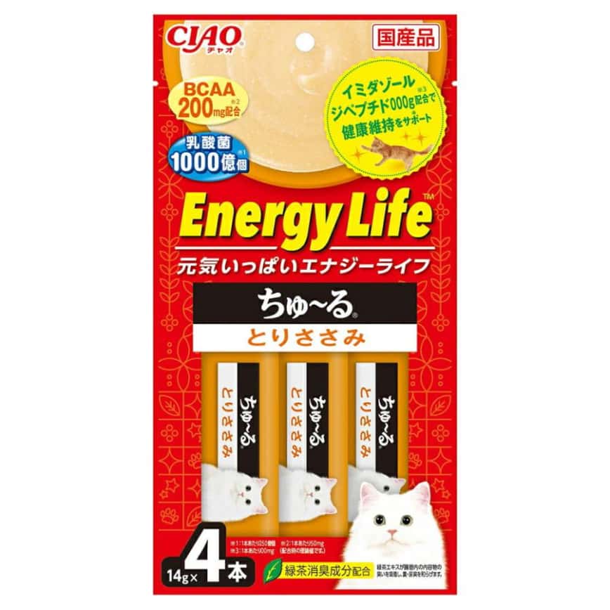 CIAO 肉泥 貓零食 EnergyLife系列 雞肉味 14g 4本入 (SC-408) (圖片2)