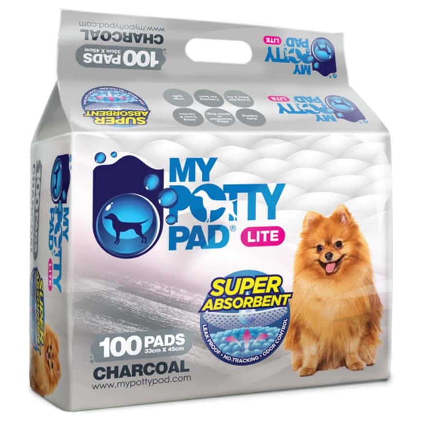 My Potty Pad LITE 殿堂吸活性炭 寵物尿墊 狗尿墊 狗尿片 [33x45 S碼 100PADS] (LMPPC100) (圖片2)