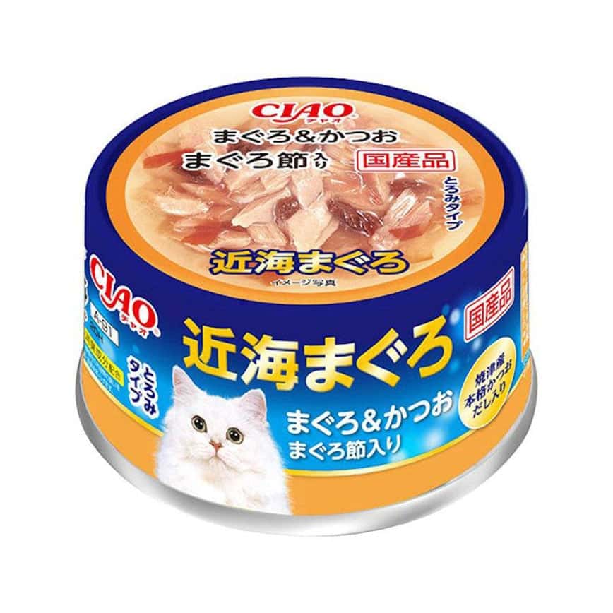 CIAO 貓罐頭 近海 金槍魚+鰹魚 80g (A-91) (圖片2)