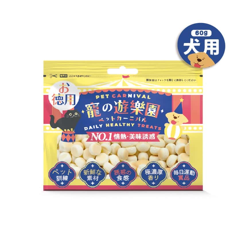 寵之遊樂園 狗零食 牛奶小饅頭 歡樂裝 1包 (圖片2)