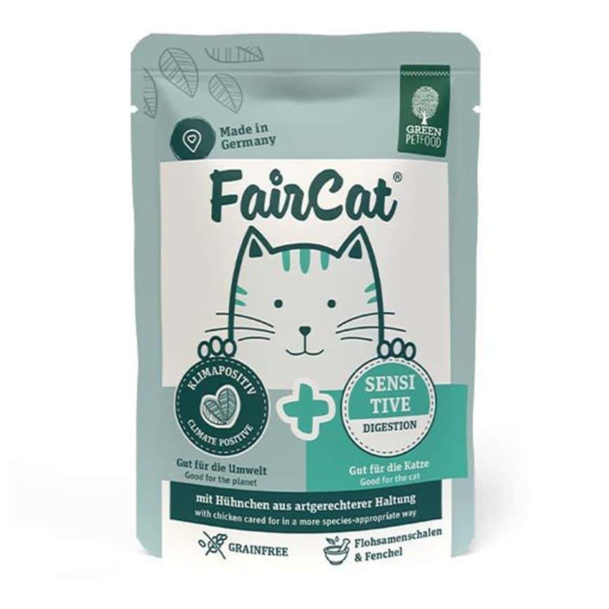 Green Petfood FairCat Sensitive 貓主食濕糧 腸胃敏感配方 洋車前子殼+茴香 85g (GW2154) (圖片2)