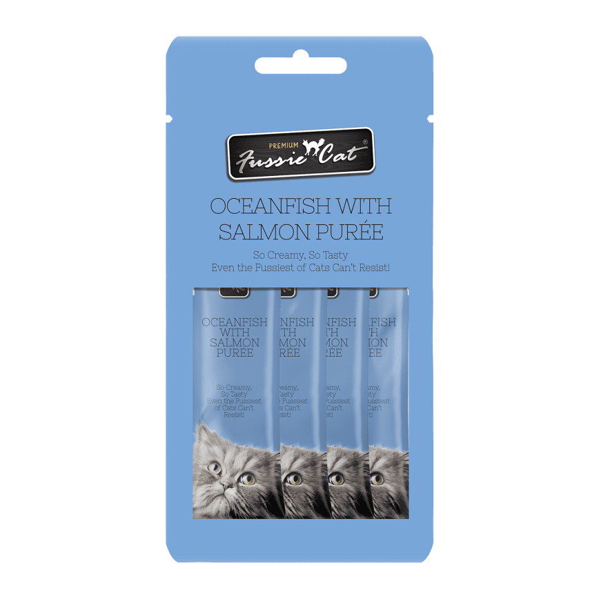 Fussie Cat 貓零食 天然肉醬小食 三文魚+鮮味海魚醬 2oz (FUP-OS) (圖片2)