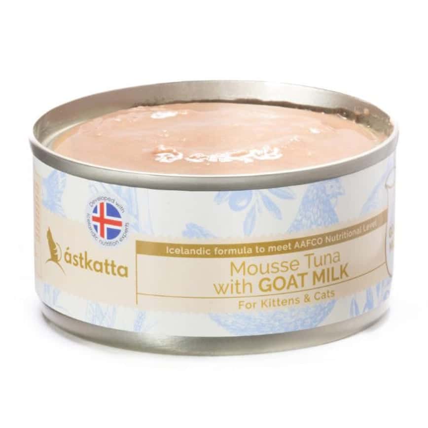 Astkatta 冰島罐 貓罐頭 羊奶罐系列 吞拿魚肉羊奶慕絲 80g (P00137-1) (圖片2)