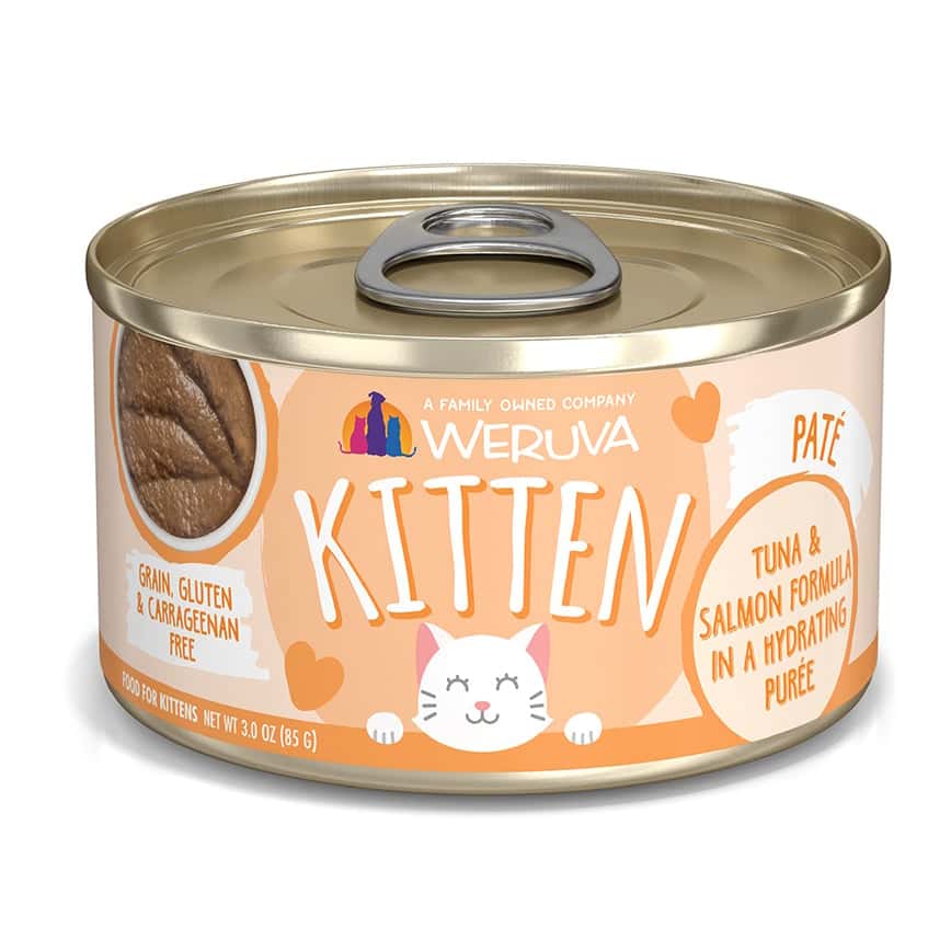 WeRuVa 貓罐頭 主食罐 幼貓魚湯、吞拿魚、三文魚泥 3oz (003165) (圖片2)
