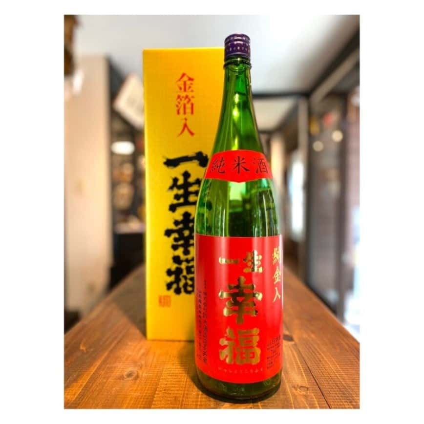 鈴木酒造 一生幸福 金箔入 純米酒 1.8L (圖片2)