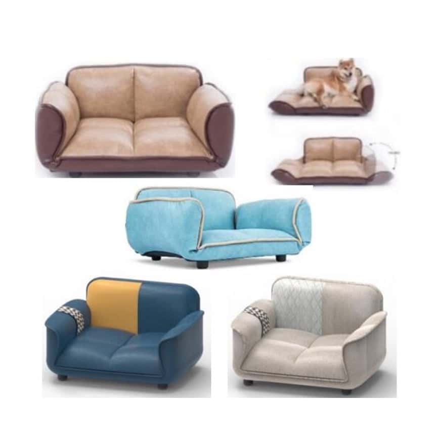 K.1 寵物床墊 Stark寵物梳化 可折疊扶⼿ 72x60x37cm (顔色隨機) (圖片2)