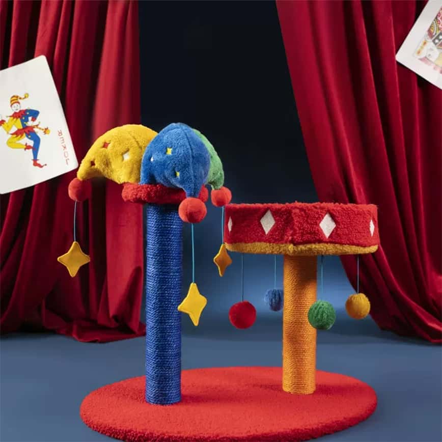 PETSVILLE ⼩醜帽帽抓柱窩 66x62cm (P2320302C) (圖片2)