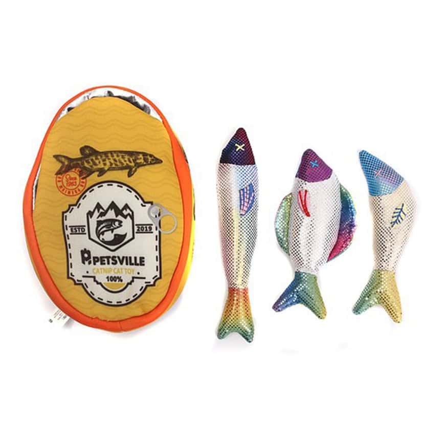 PETSVILLE 三條薄荷⼩⿂乾貓咪玩具套裝 (P2020304A) (圖片2)