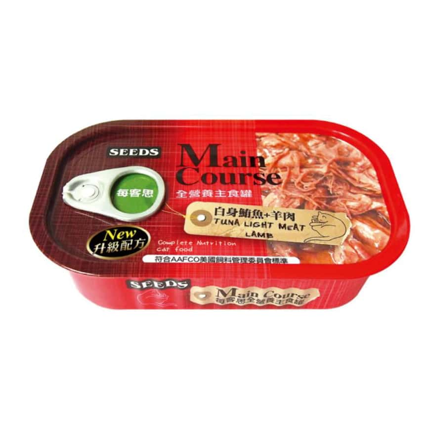 SEEDS 貓罐頭 Main Course全營養主⻝罐 ⽩身鮪⿂+⽺⾁ 115g (mc01s ) (圖片2)