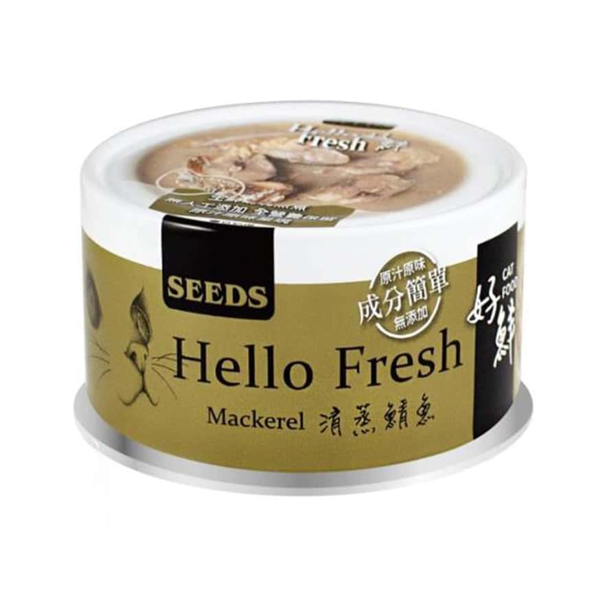 SEEDS 貓罐頭 Hello Fresh好鮮燉湯 清蒸鯖⿂ 80g (hfb03)  (圖片2)