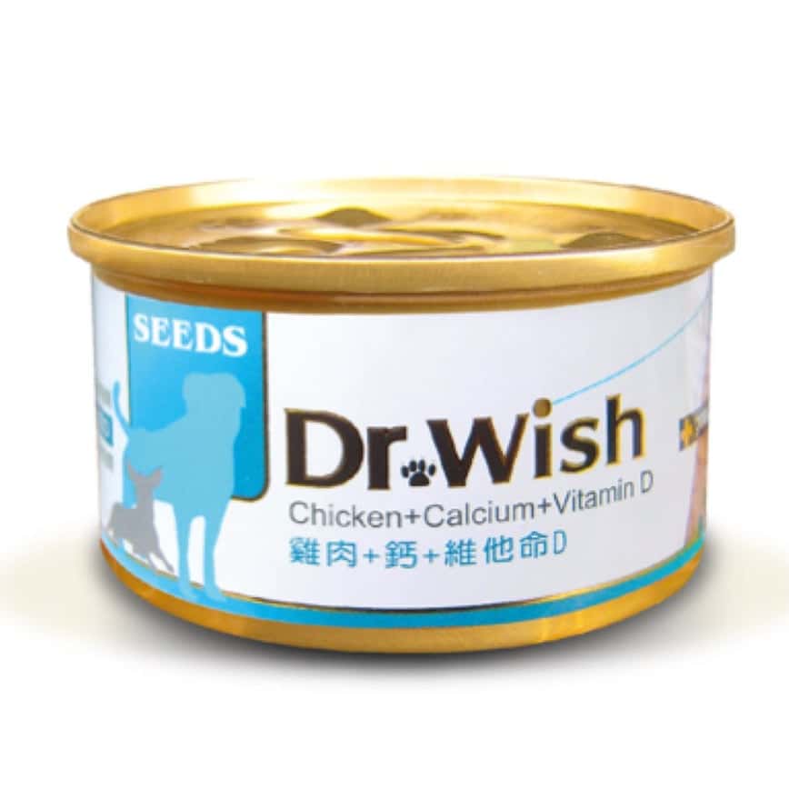 SEEDS 狗罐頭 Dr Wish營養慕絲 雞⾁+鈣+維他命D 85g (dw05s) (圖片2)