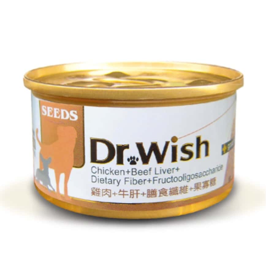 SEEDS 狗罐頭 Dr Wish營養慕絲 雞⾁+⽜肝+膳⻝纖維+果寡糖 85g (dw07s) (圖片2)