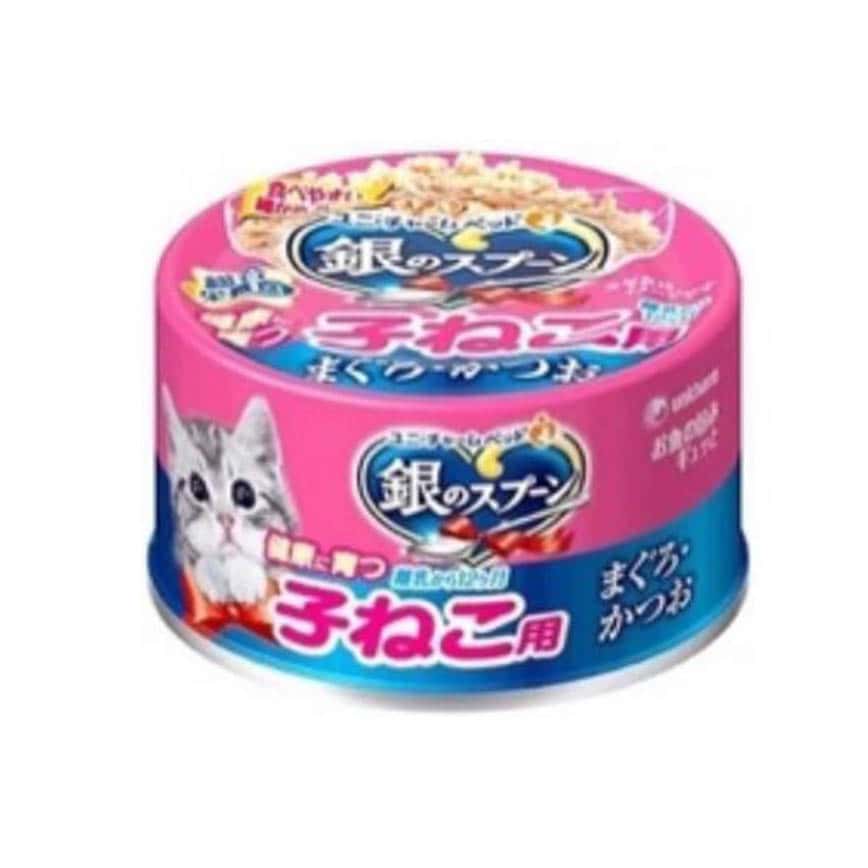 Unicharm 貓罐頭 特級幼貓罐頭 鰹⿂+⾦槍⿂ 70g (uc57317) (圖片2)