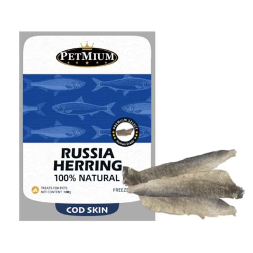 PETMIUM 貓狗小食 ⾵乾冰島鱈⿂⽪ 100g (pm82170)  (圖片2)