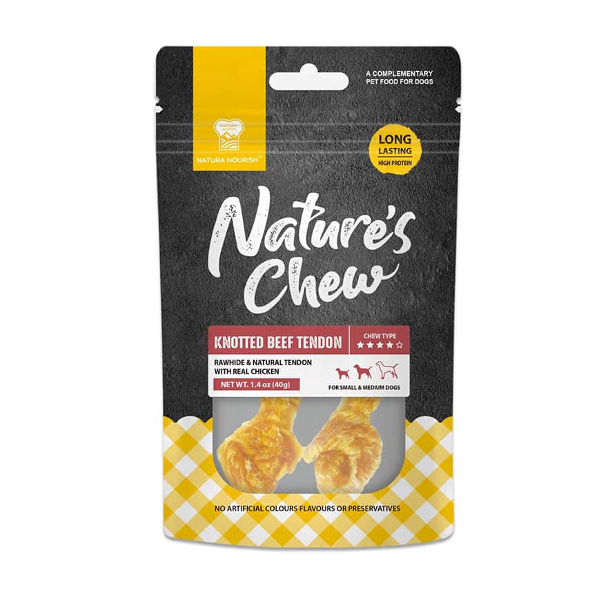 NATURA NOURISH Nature's Chew 雞肉牛筋打結骨 40g (DT72089) (圖片2)