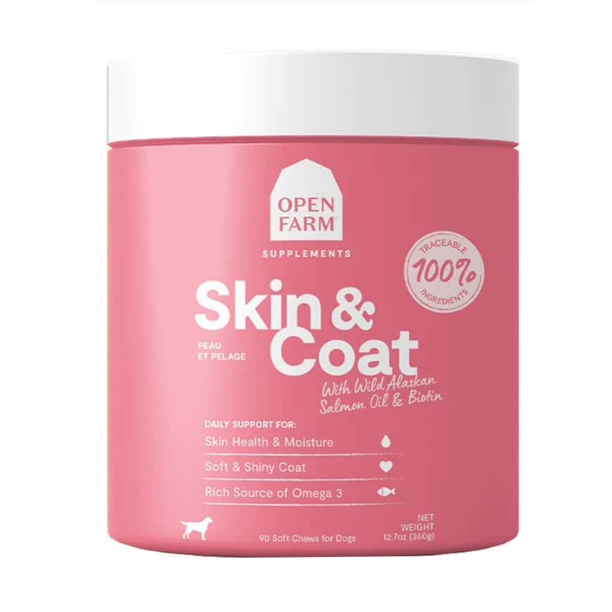 Open Farm 犬用亮澤皮毛營養補充品 90粒 12.7oz (OFS-S) (圖片2)
