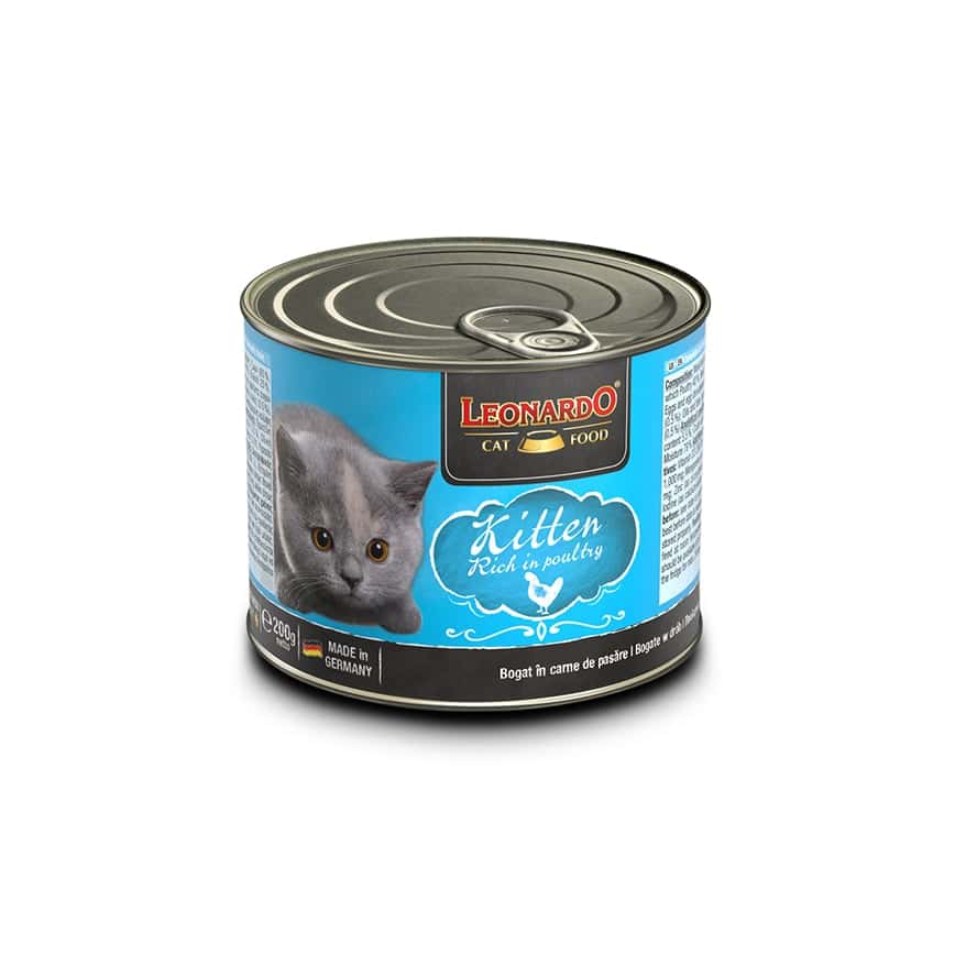 Leonardo 貓罐頭 幼貓經典均衡營養罐 幼貓配方 200g (圖片2)