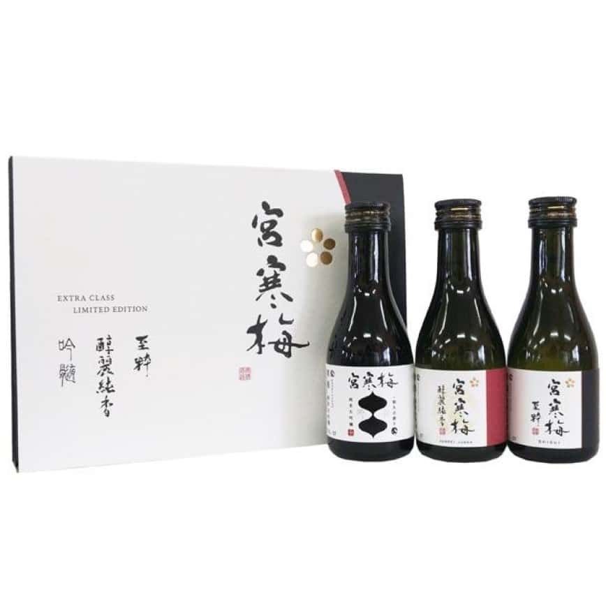 寒梅酒造 宮寒梅 EXTRA CLASS 吟髓・醇麗純香・至粹 180ml套裝 - 限定品 (圖片2)