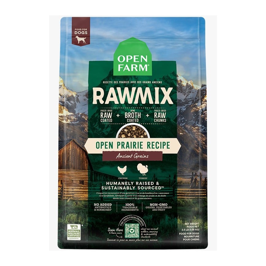 Open Farm RAWMIX 原始穀物草原風味狗糧 3.5lb (OFRO-3.5D) (圖片2)