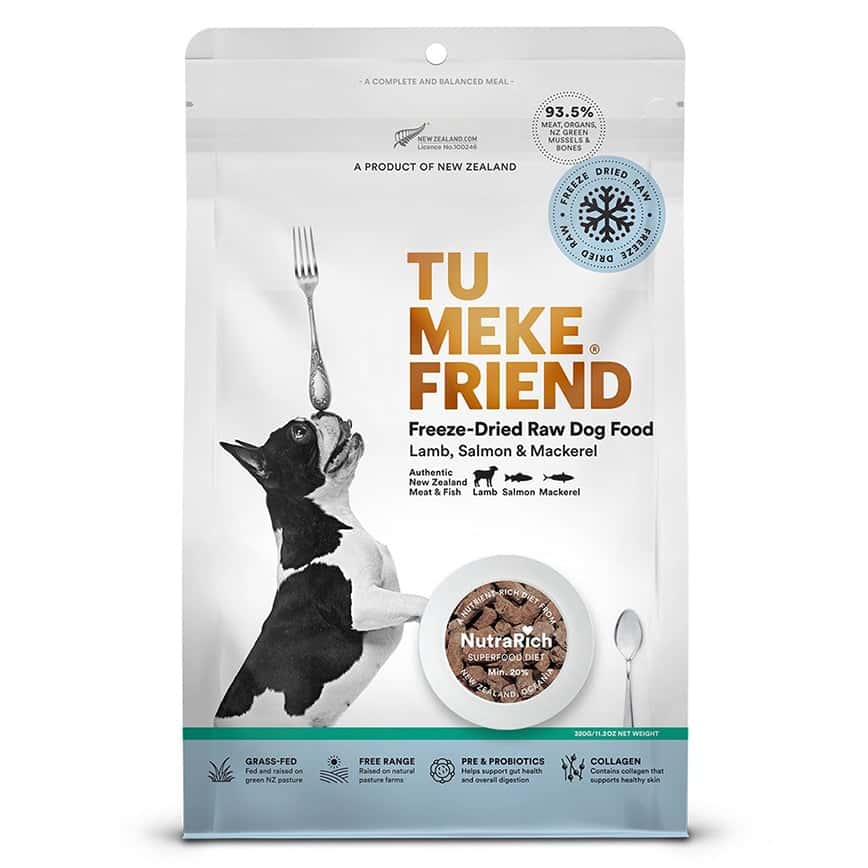 TU MEKE FRIEND 狗糧 超級食品風乾犬糧 ⽺⾁三⽂⿂鯖⿂ 320g (TMF0855) (圖片2)