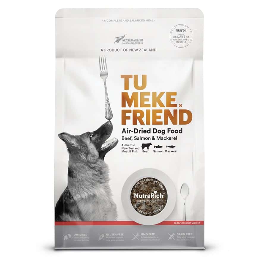 TU MEKE FRIEND 狗糧 超級食品風乾犬糧 ⽜⾁三⽂⿂鯖⿂ 500g (TMF3383) (圖片2)